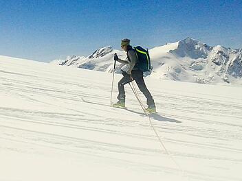 Der lange Anstieg: Susi von Borstel auf dem Weg "nach oben"