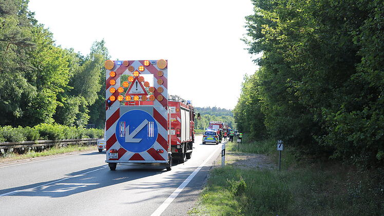 Feuer auf Ladefläche kann schnell gelöscht werden