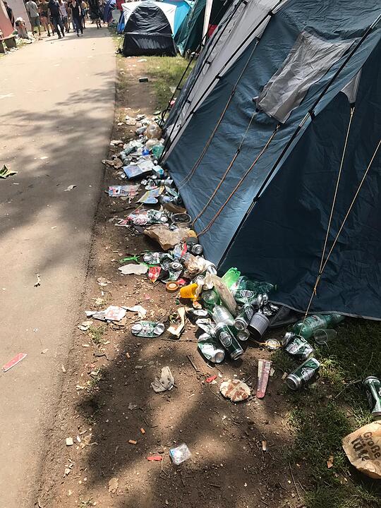 Müllchaos bei Rock im Park 2019: Besucher schmeißen auch Umweltbewusstsein weg