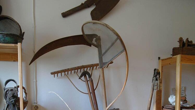 Viele ehemalige Werberger haben ihren Hausrat in der Stube untergebracht.  Foto: Stephanie Elm