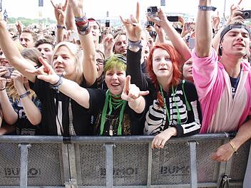 Rock im Park 2016 - Gute Stimmung bei Johnossi. Foto: Daniela Deeg