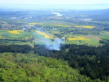 So sieht ein Waldbrand aus der Perspektive eines Luftbeobachters aus. Ab dann muss alles sehr schnell gehen - die Feuerwehr muss sofort ausrücken. Foto: