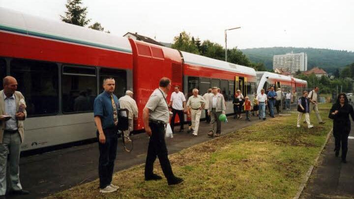 Nächster Halt Bad Brückenau: Das Bild stammt aus der Sammlung von Jürgen Lieb und entstand im Jahr 2002.