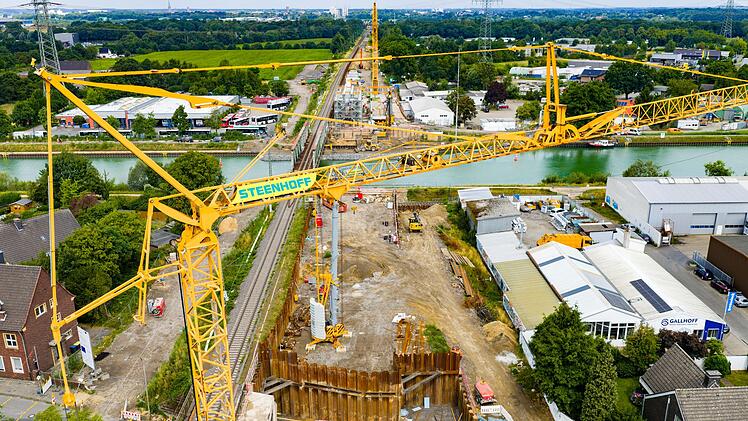 Halbzeit der Bauphase der Bahnstrecke Oberhausen-Emmerich