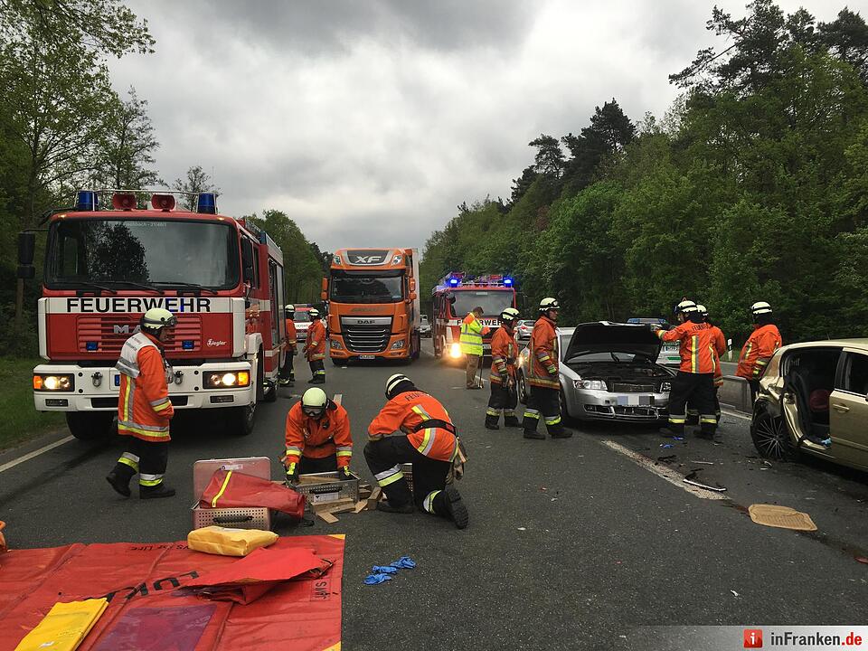 Auffahrunfall in Nürnberg in Regensburger Straße