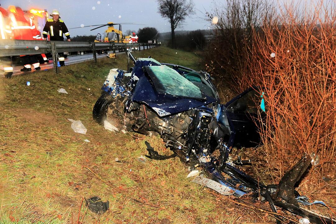 Schwerer Unfall auf A70 bei Wonsees