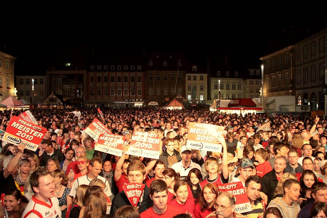 Meisterfeier Brose Baskets Bamberg Maxplatz