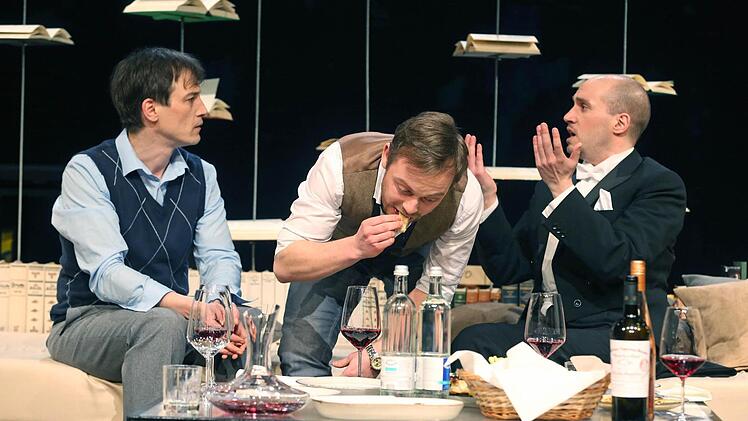 "Der Vorname": Szene aus der Coburger Erstaufführung im Theater in der Reithalle.Foto: Henning Rosenbusch