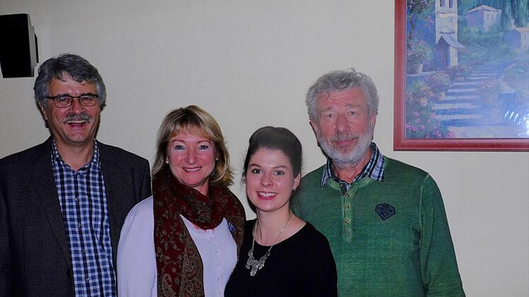 Der Vorstand (von links): Klaus Blum, Silvia Friedrich, Jessica Leicher und Gerhard Karg.