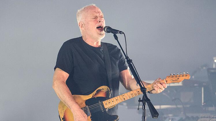 David Gilmour bei einem Auftritt am Madison Square Garden  in New York im April 2016.