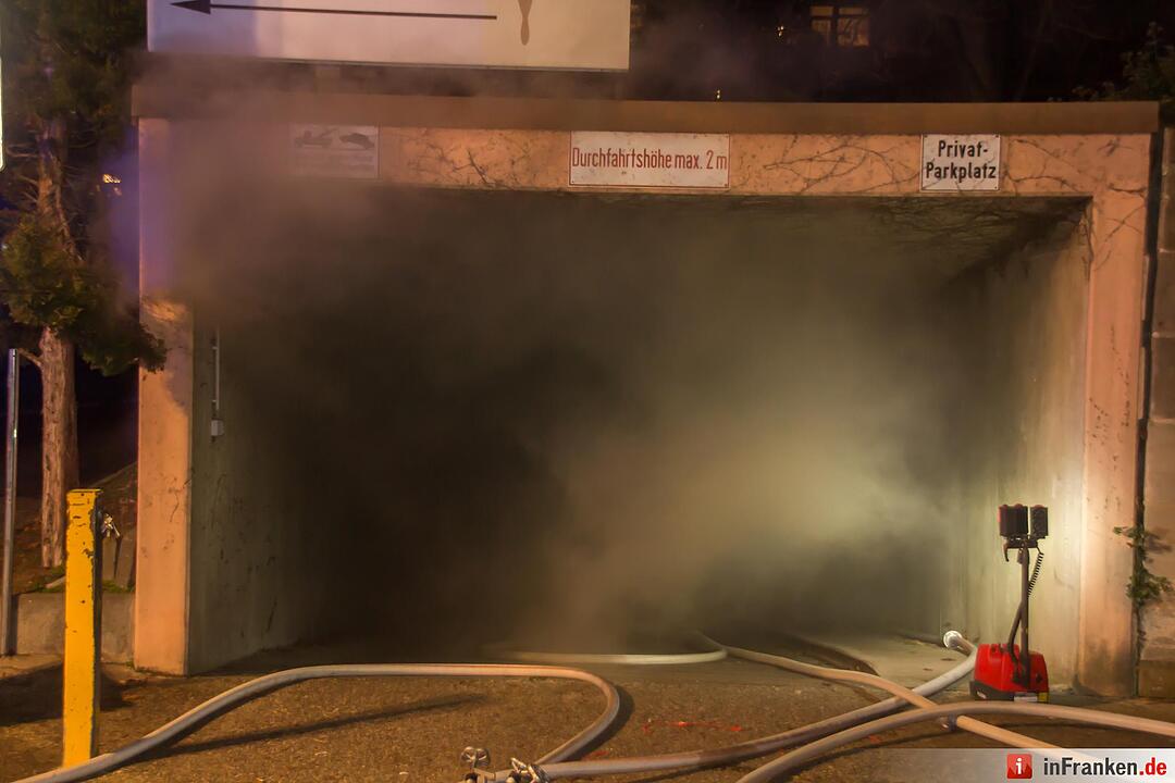 Tiefgaragenbrand in Erlangen