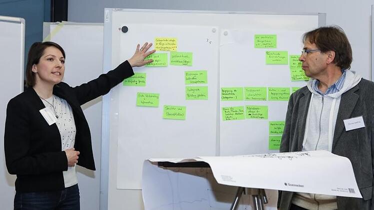 Am Ende der Denkwerkstatt präsentierten Vertreter der einzelnen Arbeitsgruppen ihre Ergebnisse. Foto: Barbara Herbst
