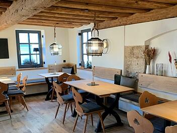 Die Innenräume der "Roma Stuben" in Pommersfelden wurden erst kürzlich renoviert. Doch nun kann das Team erstmal keine Gäste mehr empfangen.