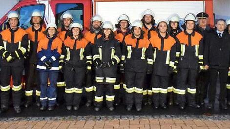 Die bei der Leistungspr&uuml;fung erfolgreichen Feuerwehrleute Foto: Maria L&ouml;ffler