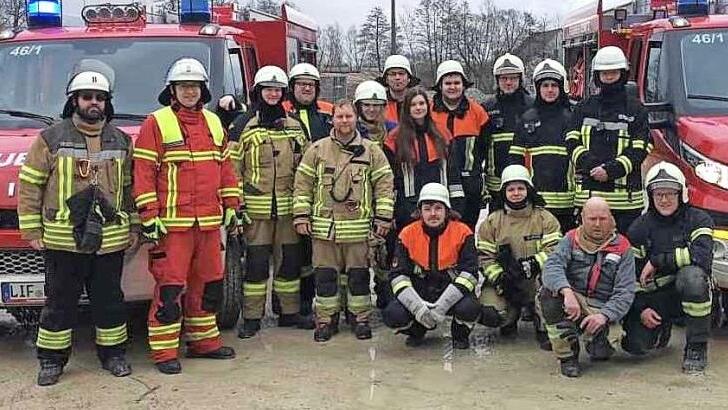Die Teilnehmer und Ausbilder am Lehrgang aus Neuensee, Redwitz, Wolfsdorf und von der Kreisbrandinspektion Foto: privat