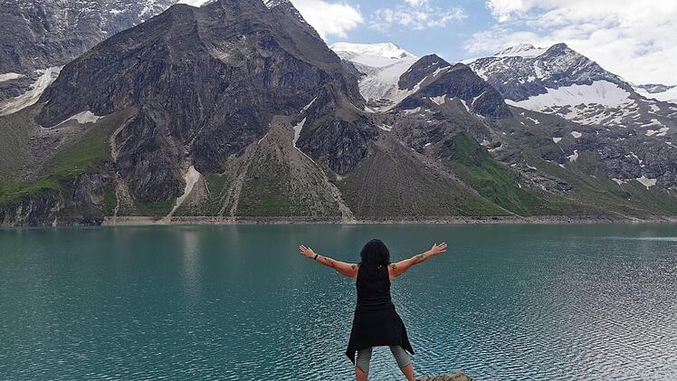 Stephanie Hirt hatte den Kapruner Stausee in ihrem &Ouml;sterreich-Urlaub fast f&uuml;r sich alleine.  Foto: Stephanie Hirt