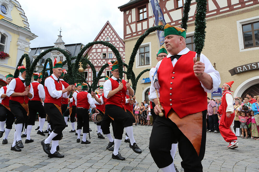 Eröffnung der Kulmbacher Bierwoche mit Büttnertanz und Bieranstich; Foto: Barbara Herbst