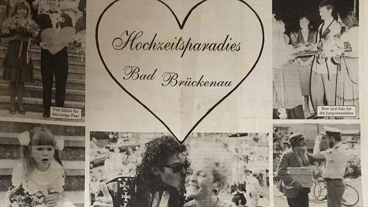 Über das Bad Brückenauer Hochzeitsparadies wurde damals in zahlreichen Medien berichtet - im In- und Ausland. Foto: Archiv Hans Bauer