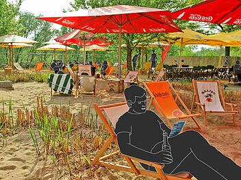 Der Sommer 2012 könnte für den Citybeach der letzte gewesen sein - zumindest am jetzigen Standort. Foto: Barbara Herbst