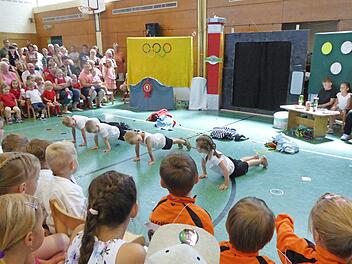 Fitness-Test im Kindergarten.  Foto: Daniela Koch