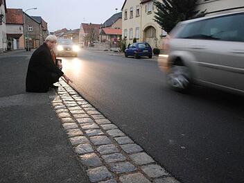 Manfred Rott und die leise Straße in Untertheres Foto: Günter Flegel
