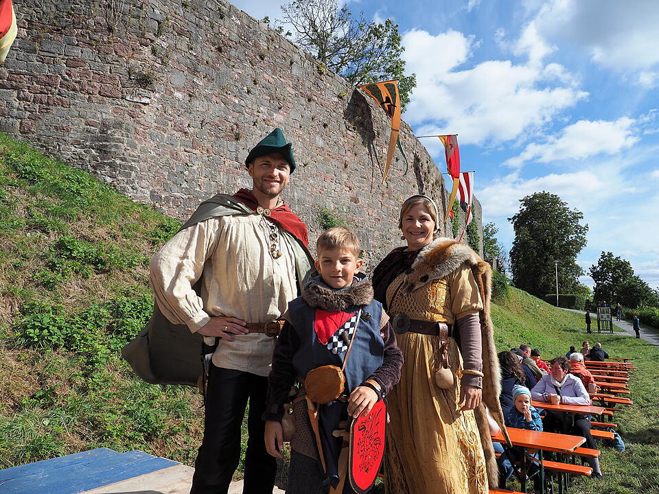 Auf der Burgruine in Bad Kissingen