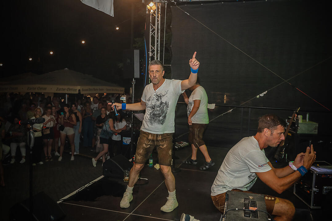 Beste Stimmung beim Stadtfest in Schweinfurt.