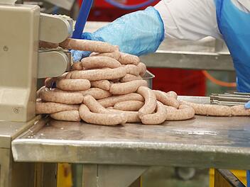 Produktion in Wurstfabrik