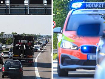82-Jähriger übersieht Stau auf A3 im Nürnberger Land - und kracht in Familie