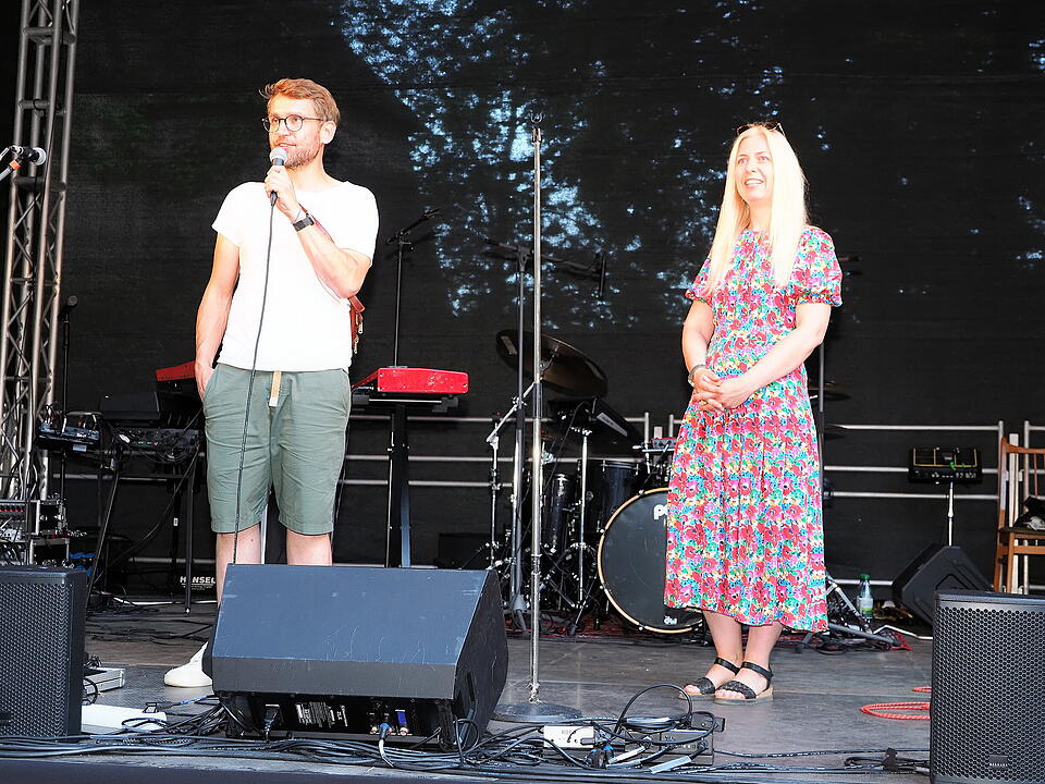Das Fest fand im Schlosspark statt.