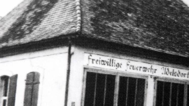 Die frühere Synagoge wurde vor ihrem Abriss als Feuerwehrhalle genutzt. Foto: Andreas Dorsch