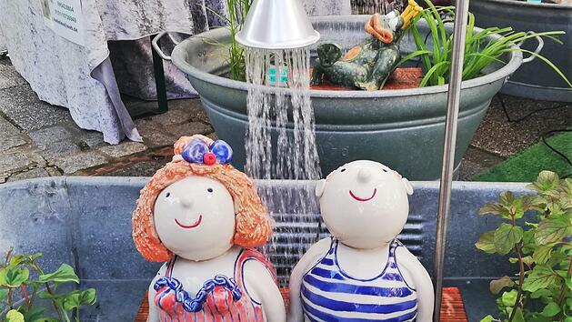 Wie im richtigen Leben: Gegen Hitze half am Wochenende eine kalte Dusche.