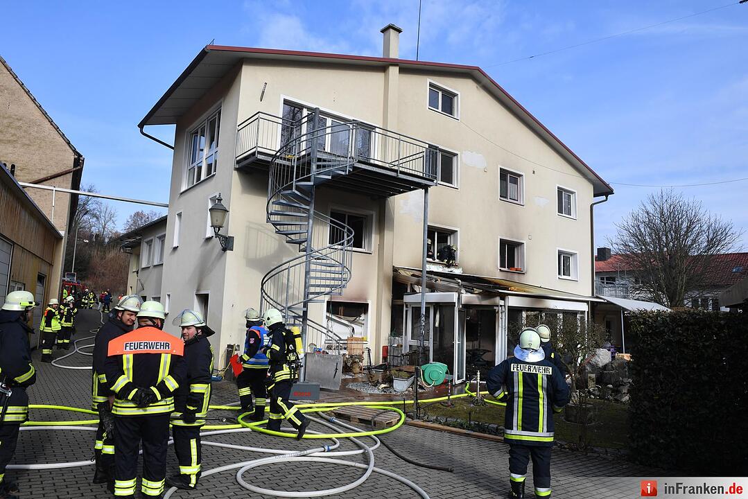 Zimmerbrand in Bischberg