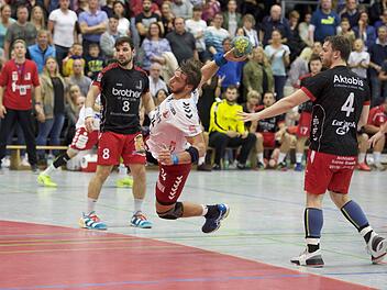 Die wenigsten Tore auf der Haben-Seite: Der HSC mit Franziskus Gerr muss gegen Bruchköbel an den Abschlüssen feilen.Anand Anders