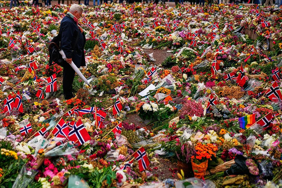 Vor der Beerdigung von K&ouml;nig Harald von Norwegen