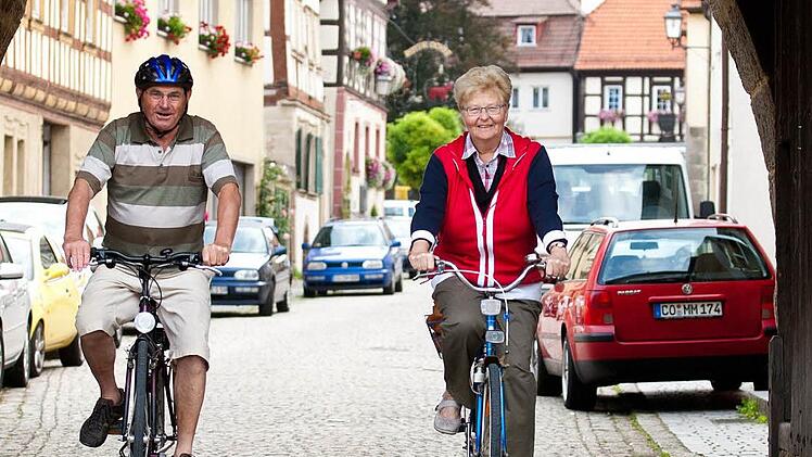Auf Radltour in Seßlach.