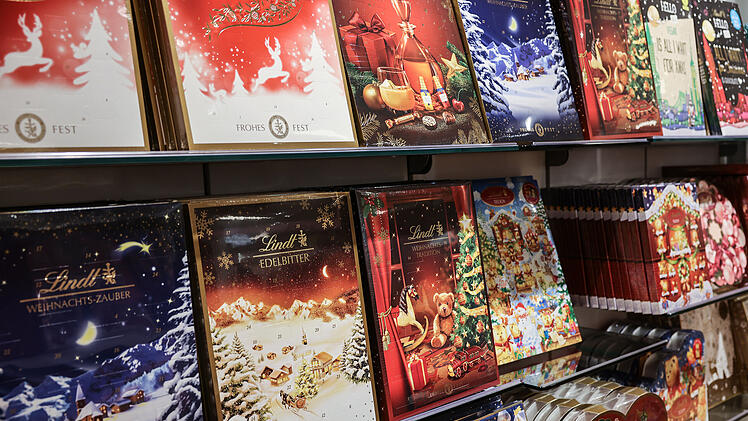Illustration - Adventskalender mit Schokolade
