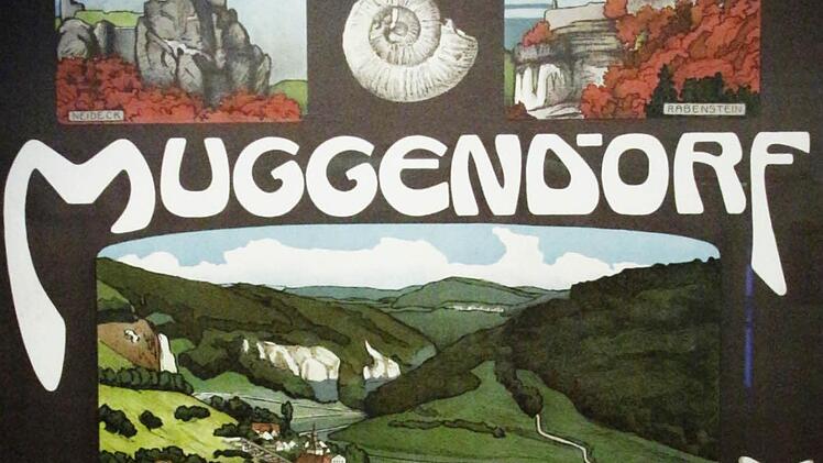 Das verschollene Plakat aus der Feder von Albert Lamm ist jetzt im Fränkische-Schweiz-Museum zu sehen. Foto: Josef Hofbauer