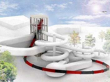 So soll die Rutschanlage aussehen. Grafik: Architekten Babler und Lodde