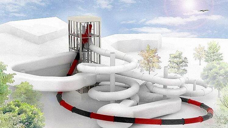 So soll die Rutschanlage aussehen. Grafik: Architekten Babler und Lodde