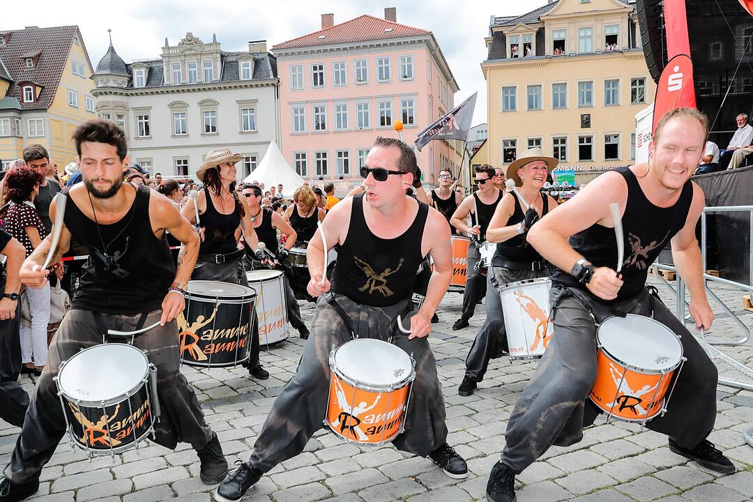 Beim großen Sambaumzug in Coburg ging es heiß her.
