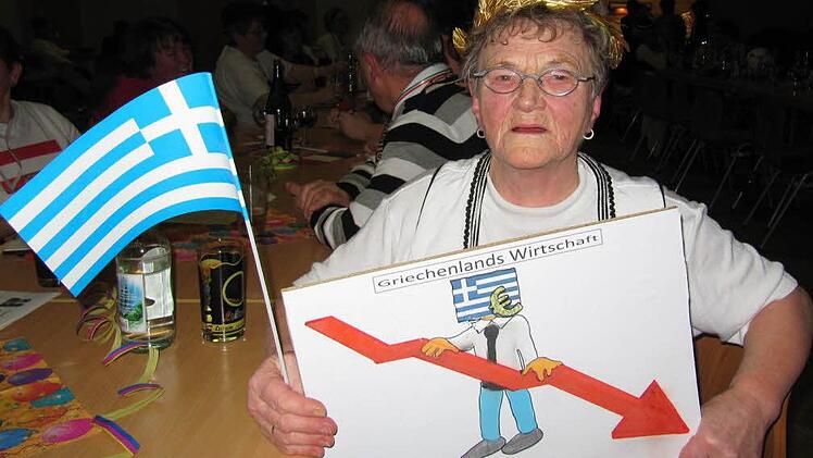 Die Wirtschaft in Griechenland zaubert der "Olympionikin" Kathi Seidl kein Lächeln ins Gesicht.
