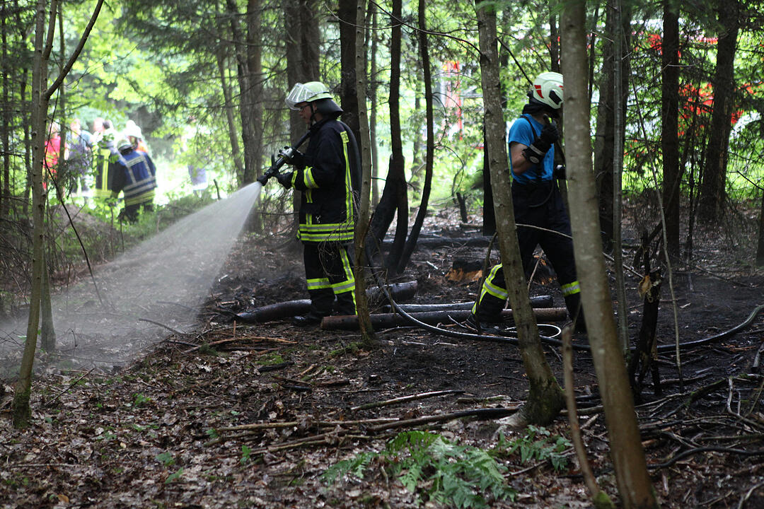 Landkreis Ansbach: Jogger verhindert größeren Waldbrand