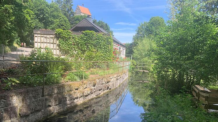 Idylle pur, aber: Die Stadtwerke Bad Kissingen führen dem Mühlbach (Foto) und dem Talwasserbach Wasser zu, damit sie bei Hitze nicht trocken fallen.