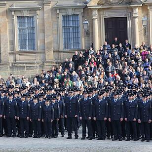 Bundespolizei-Anwärter in Bamberg vereidigt