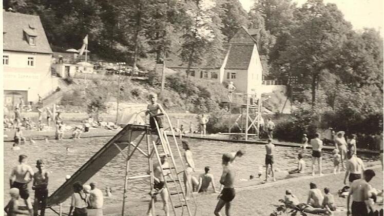 Badevergnügen in Gräfenberg früher Foto: Förderverein Gräfenberg