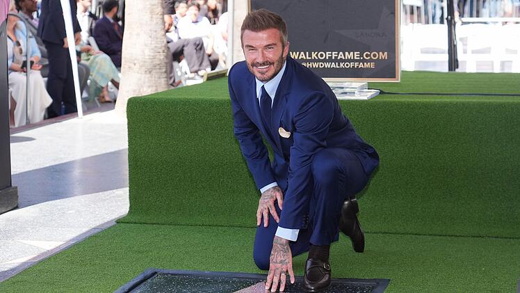 Stern auf dem Hollywood Walk of Fame f&uuml;r David Beckham