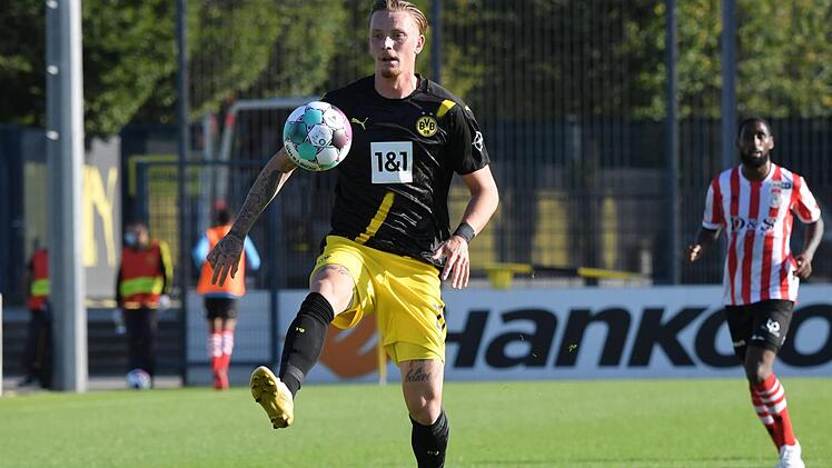 Neue Frisur und bald auch neuer Verein? Die sportliche Zukunft des Einbergers Marius Wolf ist auch in diesem Sommer offen. Noch bis 2023 steht er beim BVB unter Vertrag.  Foto: Archiv