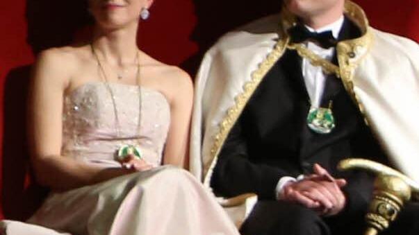Geheimnis gelüftet: Das neue Prinzenpaar, Szilvia I. und Michael II.. Foto: Barbara Herbst