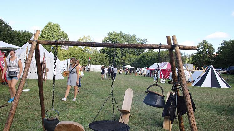 Das Lager beim Altstadtfest in Seßlach Foto: Michael Stelzner